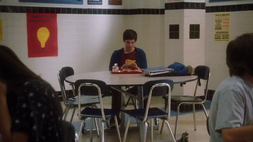 Eat alone in a Cafeteria