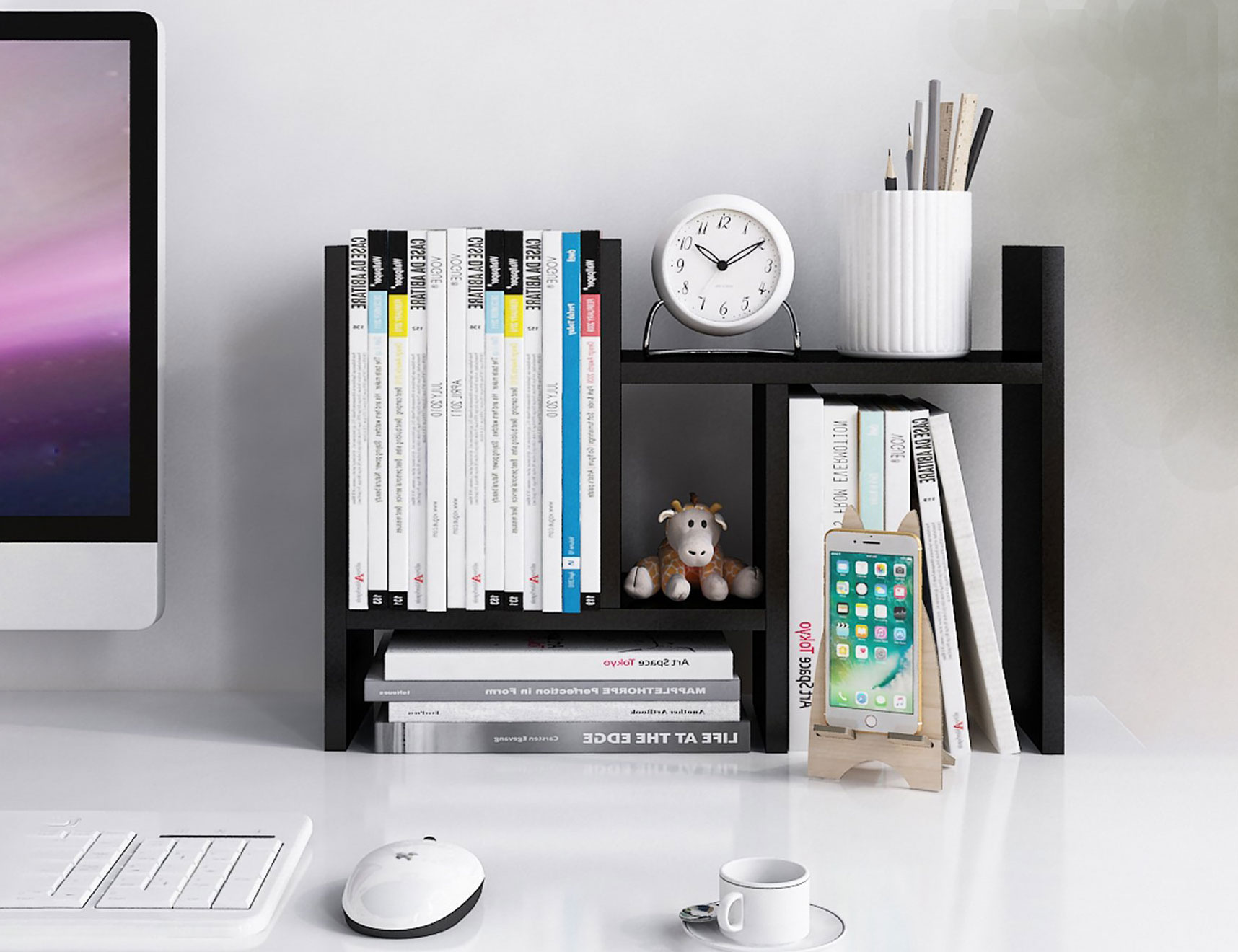 Functional Desktop Shelving